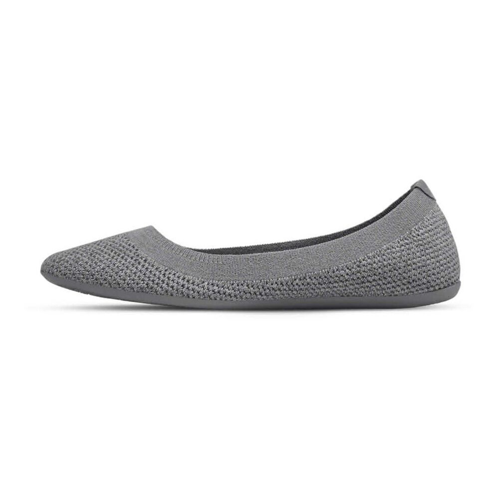 Allbirds Women's Tree Breezer Mist Gray Knit Flats, size 7.5